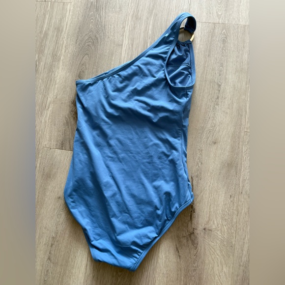 MICHAEL Michael Kors One Shoulder Underwire One Piece Swimsuit - Hardware Solids - Picture 3 of 5